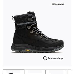 Merrel  Women’s Black Waterproof lace up winter boot. New! Never Worn. Size 9.5